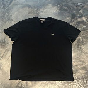 Lacoste Womens V Neck  Tee